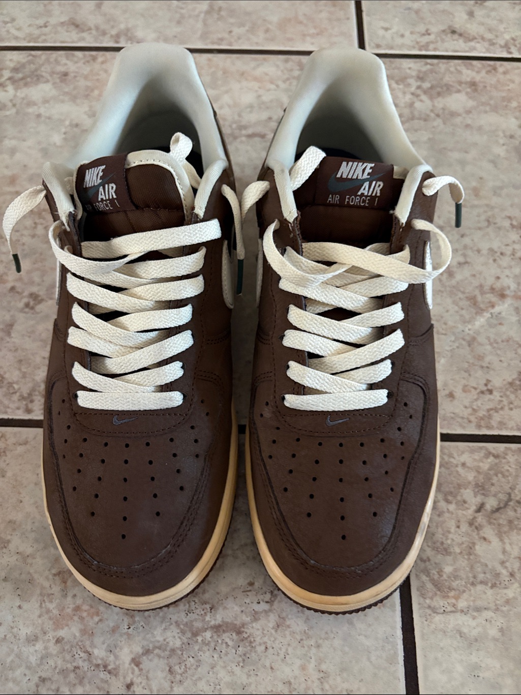 Nike Air Force 1 Low Men's Sneakers - Brown/White